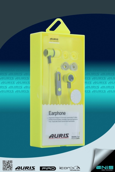 Auris Mikrofonlu Kulaklık Yedek Başlıklı ARS-21 Beyaz